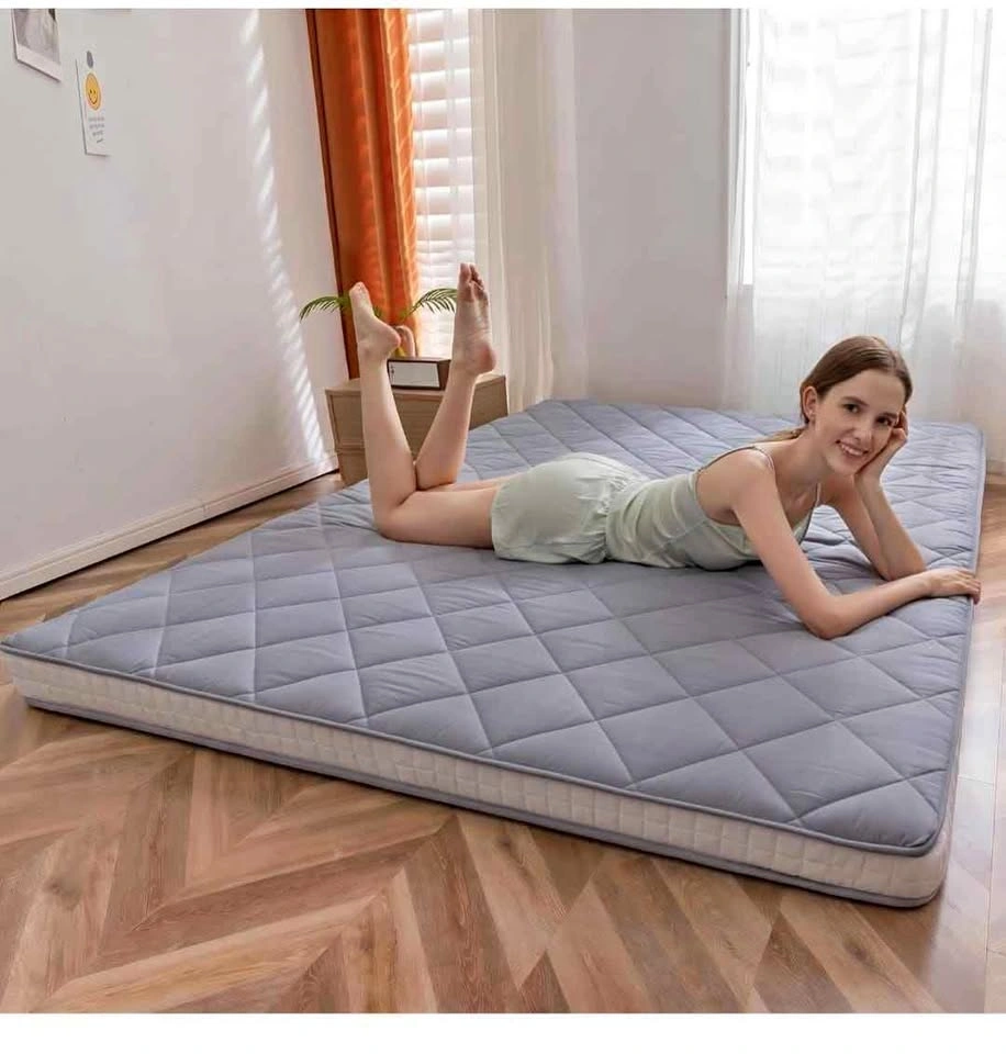 Japanese Floor Futon Mattress Queen Size, Diamond Pattern