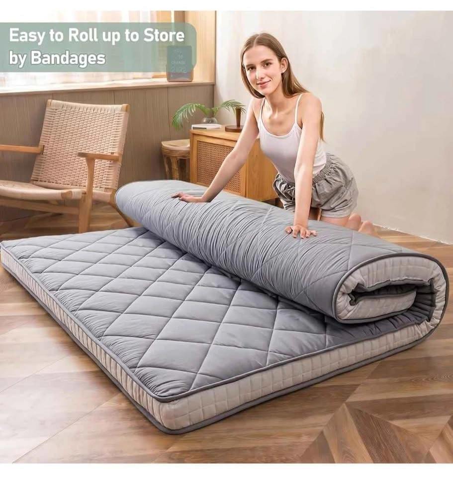 Japanese Floor Futon Mattress Queen Size, Diamond Pattern - photo 2
