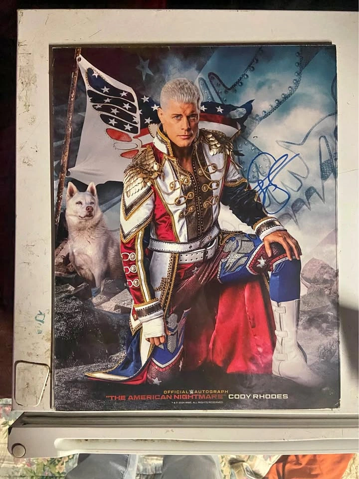 Cody rhodes autograph 11x14