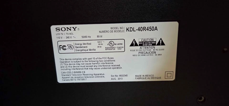 Sony 40 inch LCD TV KDL-40R450A - photo 2