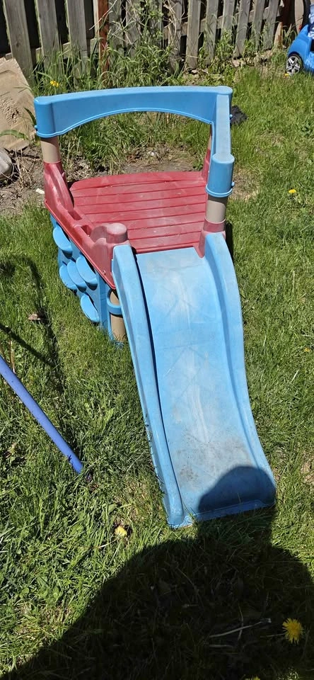Kids plastic slide play set