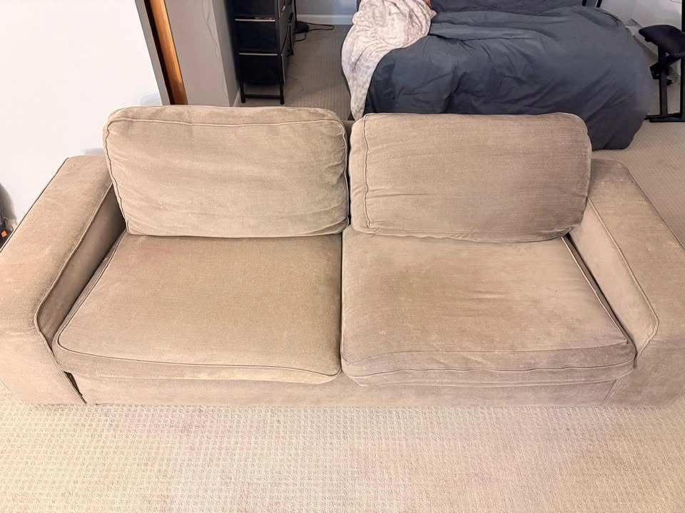 Comfortable Beige Sofa – Extra Wide Seating & Support - photo 2