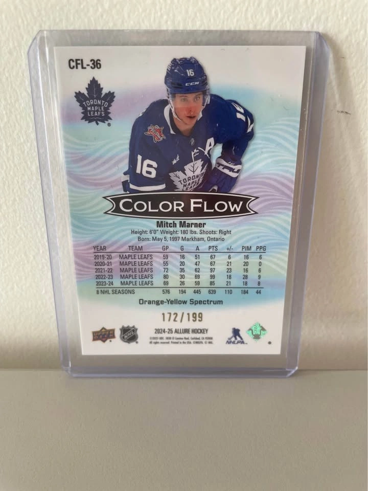 Marner /199 Color Flow Orange-Yellow Spectrum | Upper Deck Allur - photo 2