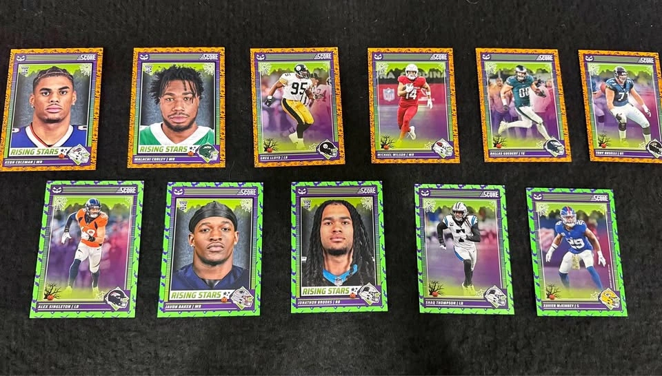 15 NFL Football Cards Lot – Halloween Theme (Panini Score)