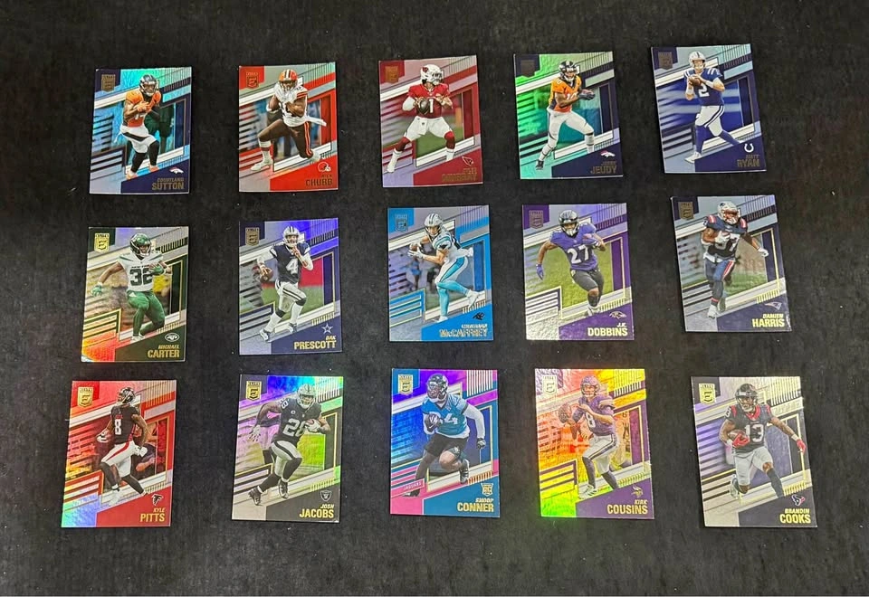 15 NFL Holo/Parallel Football Cards Lot – No Base (Panini Elite)