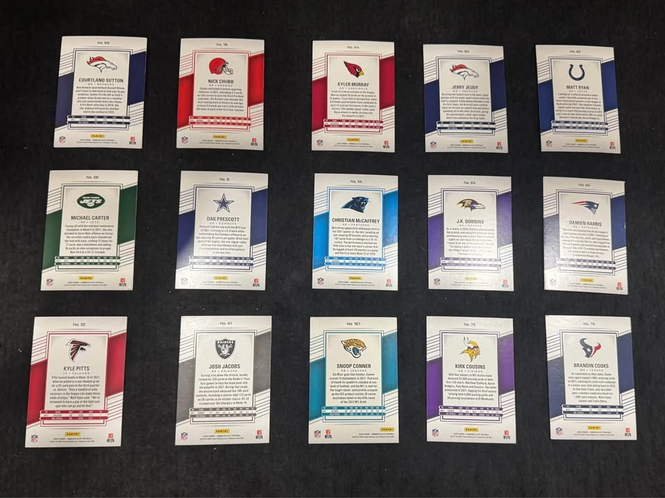 15 NFL Holo/Parallel Football Cards Lot – No Base (Panini Elite) - photo 2