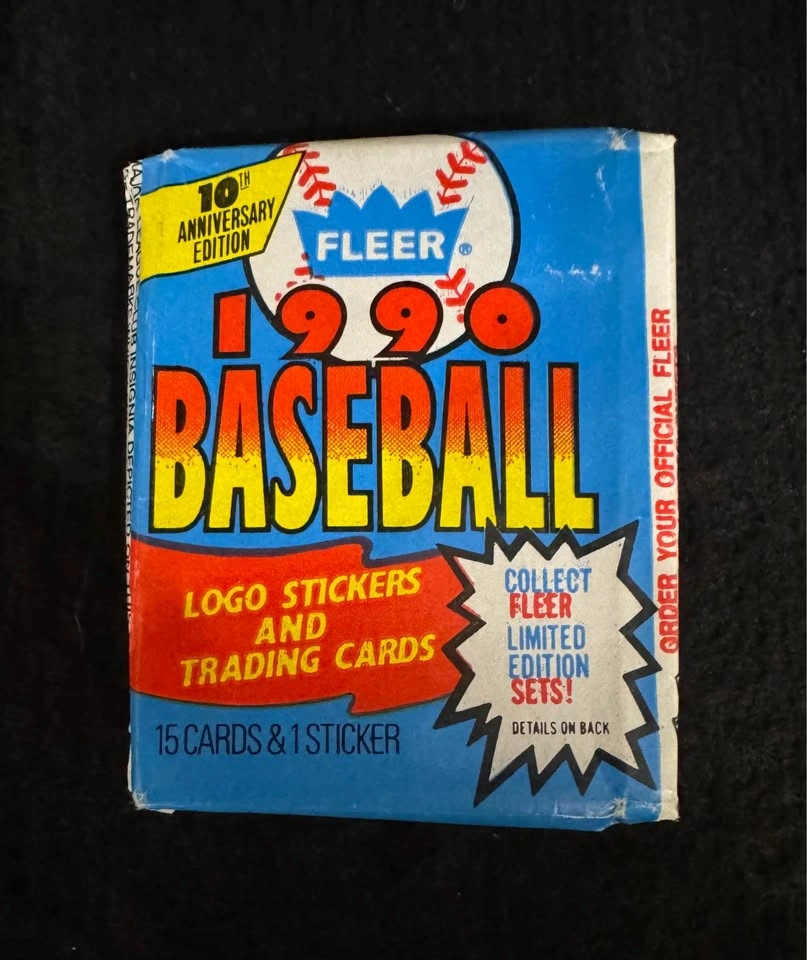 Vintage 1990 Fleer Baseball Cards Lot (15 Cards + Sticker + Wrap - photo 4
