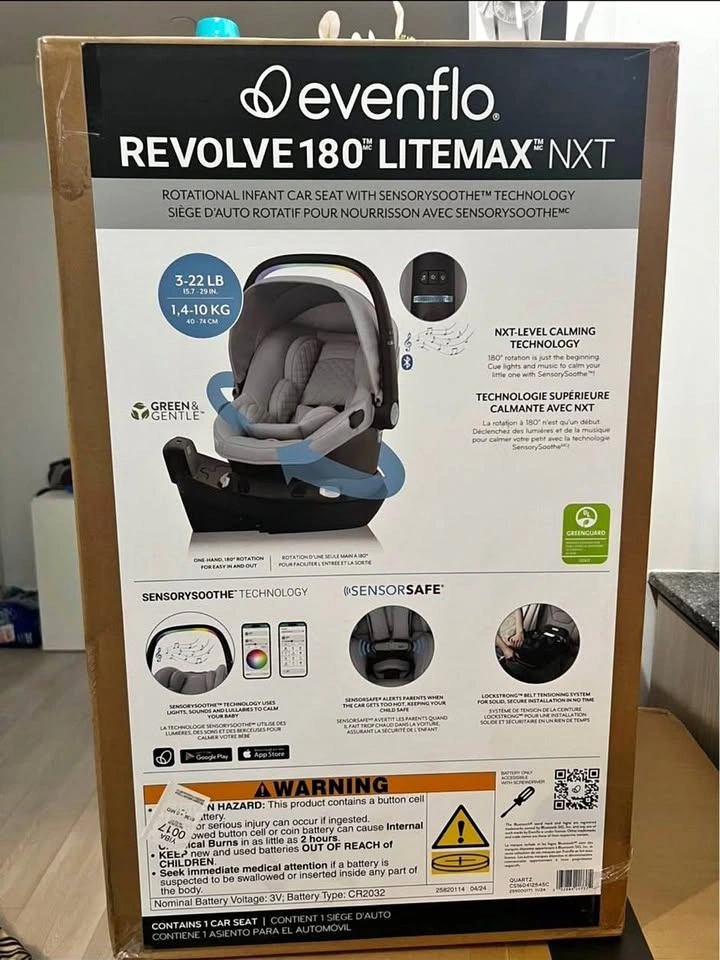 BRAND NEW Evenflo Revolve180 LiteMax NXT Rotational Car Seat