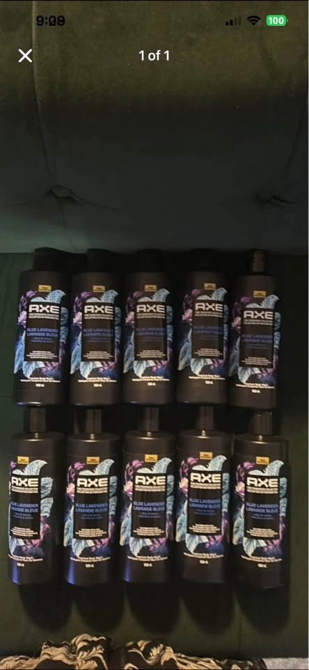 10 bottles $40 axe body wash