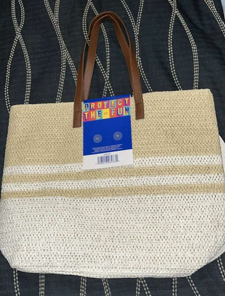 Banana Boat 2-Piece Set: SPF50+ Straw Hat & Large Totebag - NEW - photo 2