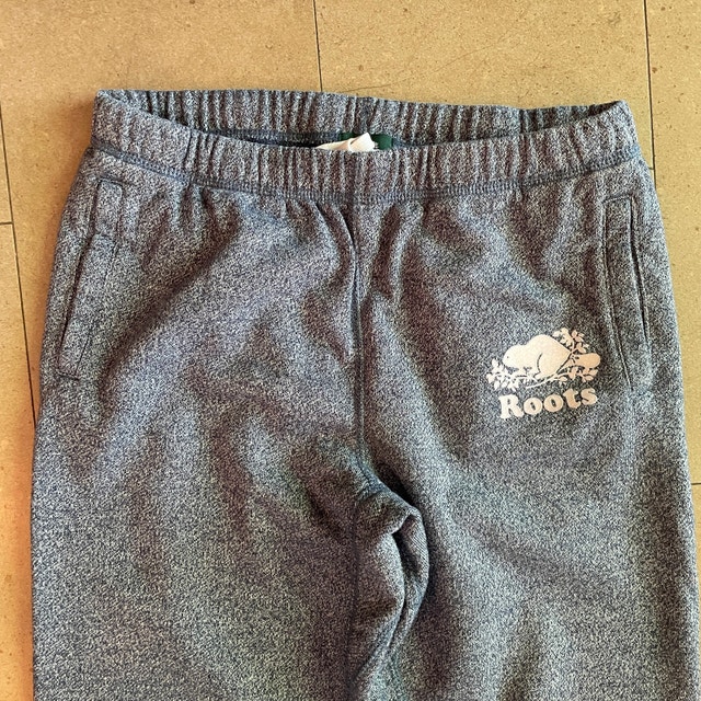 Roots Blue Salt and Pepper Sweat Pants with pockets-Small - photo 2