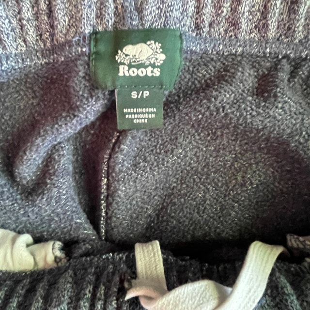 Roots Blue Salt and Pepper Sweat Pants with pockets-Small - photo 3