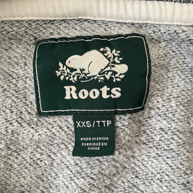 Roots Beaver Salt and Pepper Gray Zippered Kangaroo Hoodie-XXS - photo 2