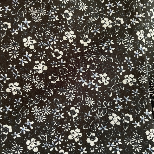 Men's Floral C-LAB Shirt-Navy Blue and White-Large 16"-34-35" - photo 4