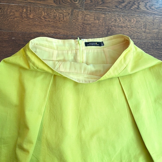 Kate Spade Saturday Yellow Pleated Mini-skirt with pockets-Sz.2 - photo 2