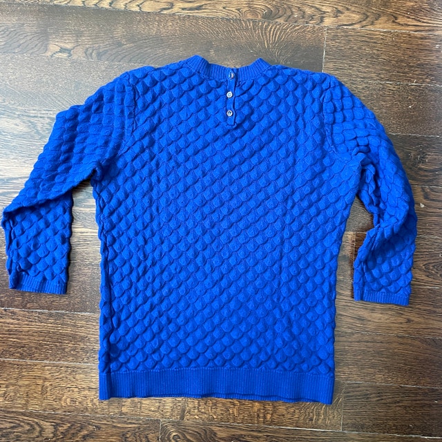 Ted Baker Yayoi Royal Blue Cotton/Cashmere Knit -Size 2/4 - photo 4