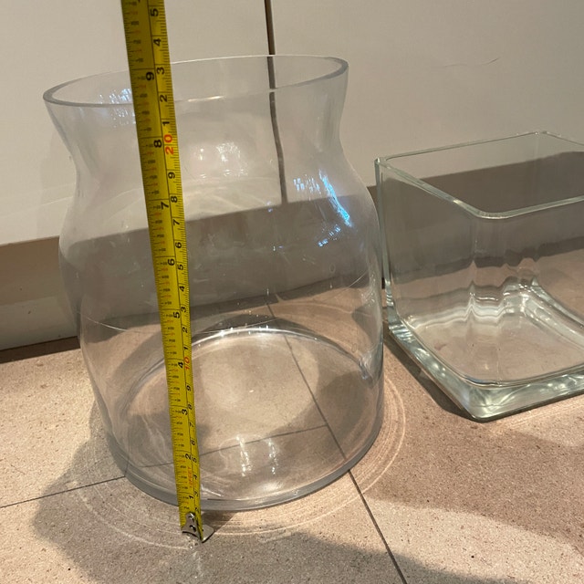 3 Large Glass Vases-Dress up your table! Measurements in Listing - photo 4