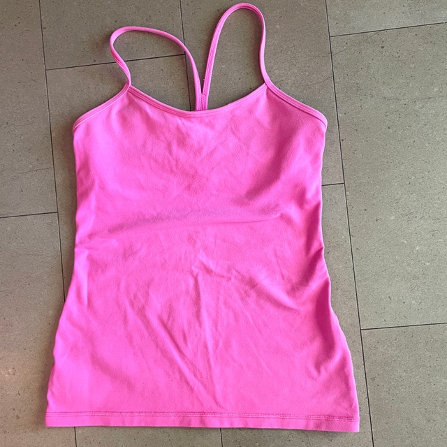 Lululemon Power Y Pink Racerback Tank Top - Size 8