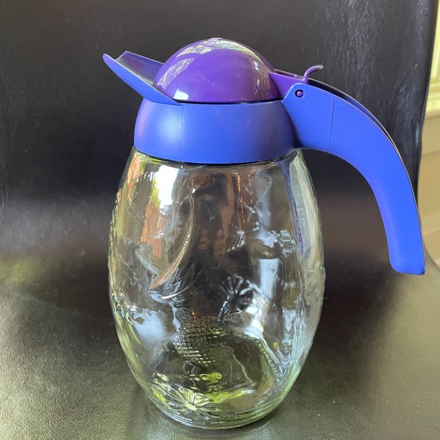 Herevin Glass Water Juice Pitcher Jug - Purple Lid - photo 4