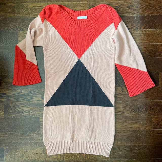 Stella McCartney Kids color-block sweater dress-12 years old