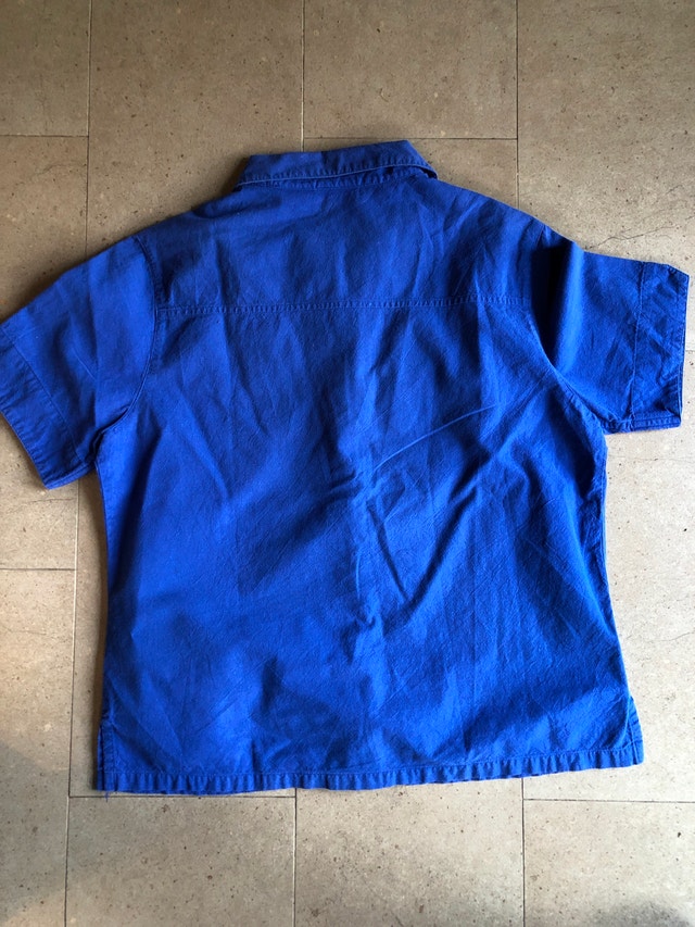 Cute vintage 100% cotton shirt with African women appliqués-Med - photo 3