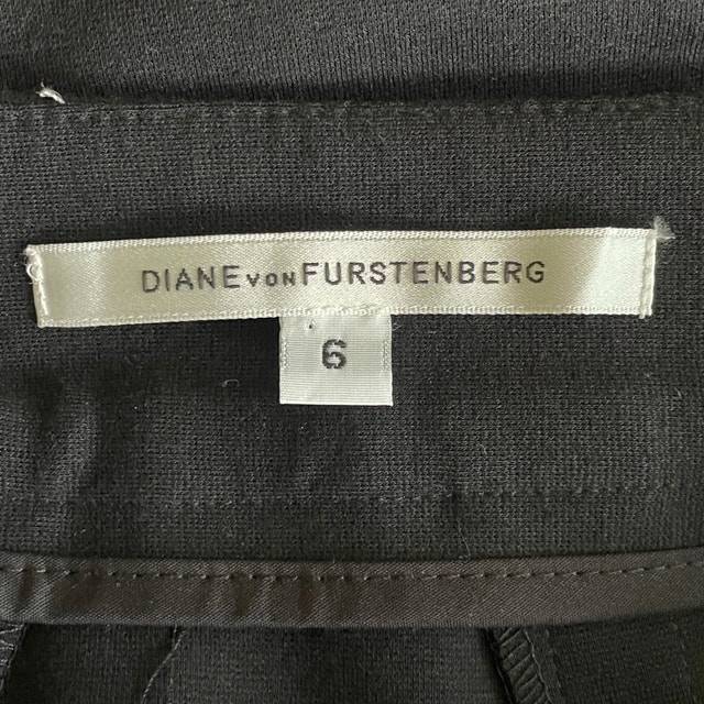 Diane Von Furstenberg Black Cougarette Midi Skirt-Size 6 - photo 3