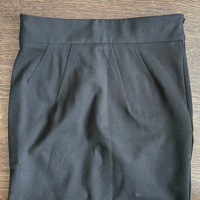 Diane Von Furstenberg Black Cougarette Midi Skirt-Size 6 - photo 4
