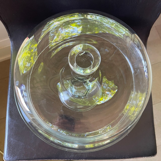Large Clear Glass Pedestal Cake Stand with Dome Cover - photo 5