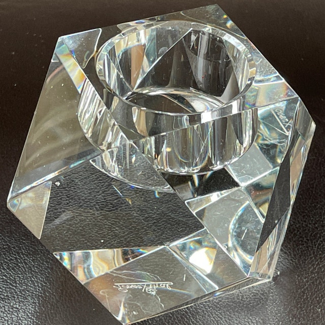 2 Rosenthal Germany Crystal Votive Candle Holder Carlyle Clear - photo 4