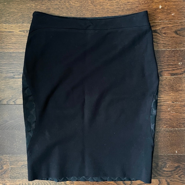 Diane von Furstenberg Black Emma Diamond Pencil Skirt-Size 2 - photo 3