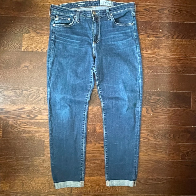 AG Adriano Goldschmied Prima Cigarette Roll Up Ankle Jeans-Sz.31