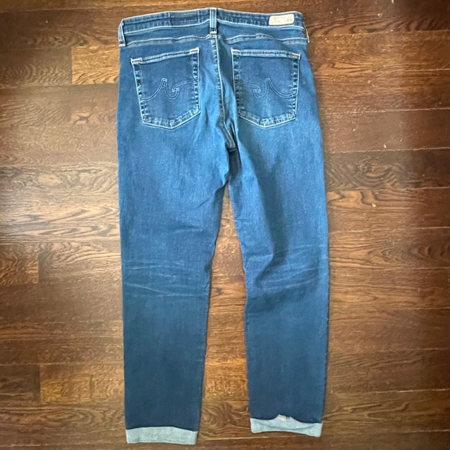 AG Adriano Goldschmied Prima Cigarette Roll Up Ankle Jeans-Sz.31 - photo 4