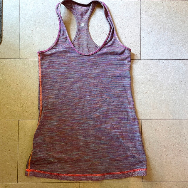 Lululemon Cool Racerback Multicoloured Tank Top Size 4