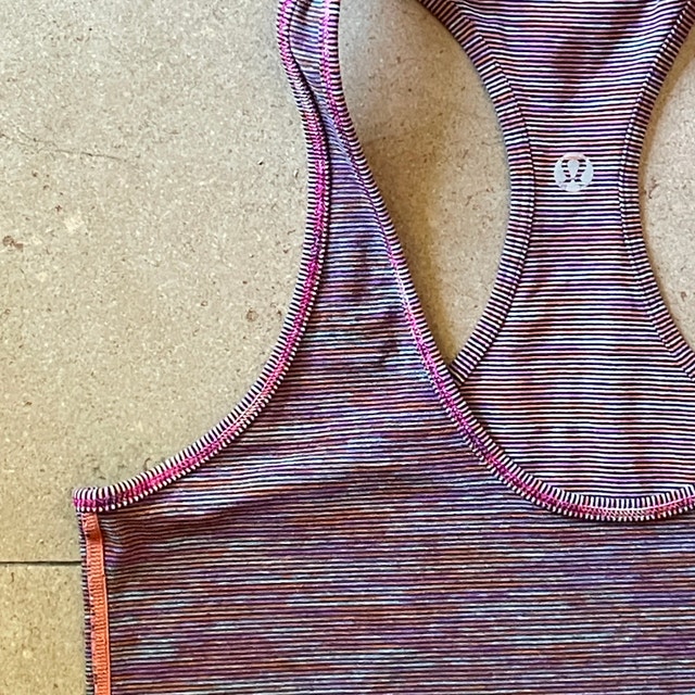 Lululemon Cool Racerback Multicoloured Tank Top Size 4 - photo 2