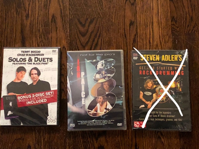 2 Drum Instructional DVDs - Terry Bozio, Ian Paice