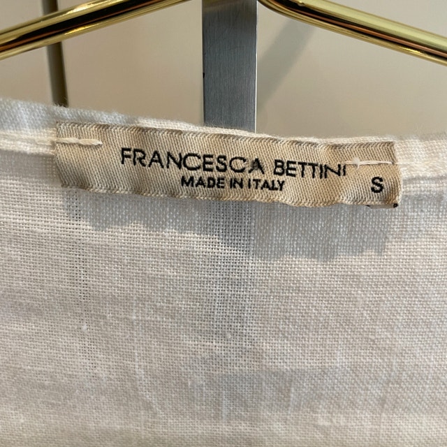 Francesca Bettini White Linen Lagenlook Cardigan Top- Italy-Smal - photo 3