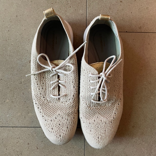 Cole Haan Beige 2.ZERØGRAND Stitchlite Wingtip Oxford Shoes-8B - photo 2