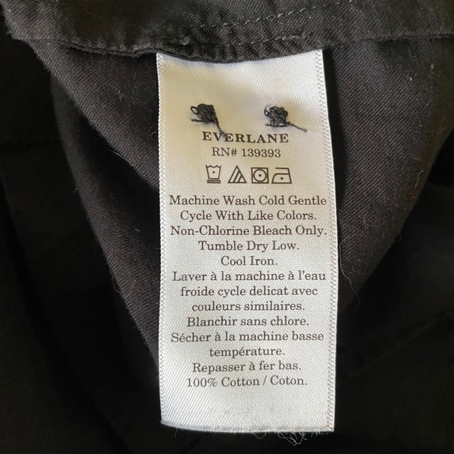 Everlane Woman's Black 100% Cotton Shirt/Blouse-Size 4 - photo 4