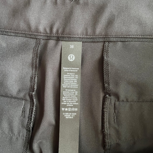 2 pairs-Lululemon Men's ABC Classic Dress Pants Warpstreme-Sz.38 - photo 4