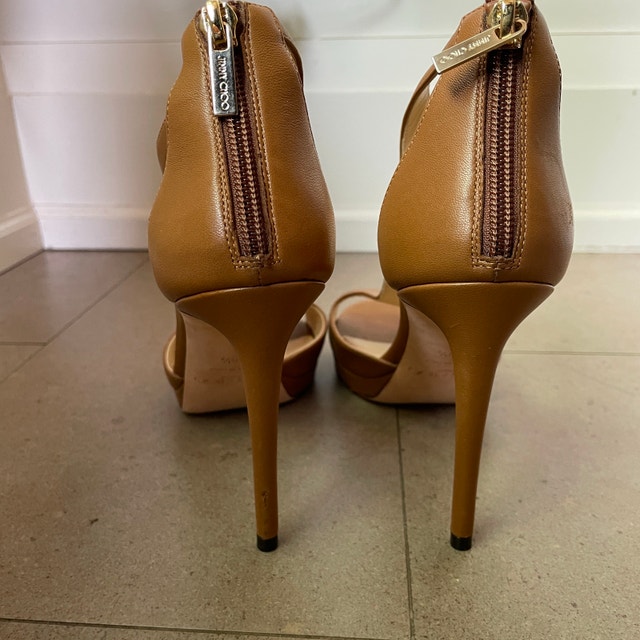 NEW Jimmy Choo Lana Stiletto Heel Sandals Shoes w/ back-Size 39 - photo 5