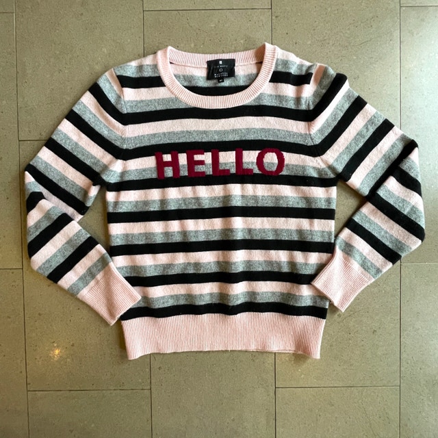 Lisa Perry Barneys New York Cashmere Hello Goodbye Sweater-XS