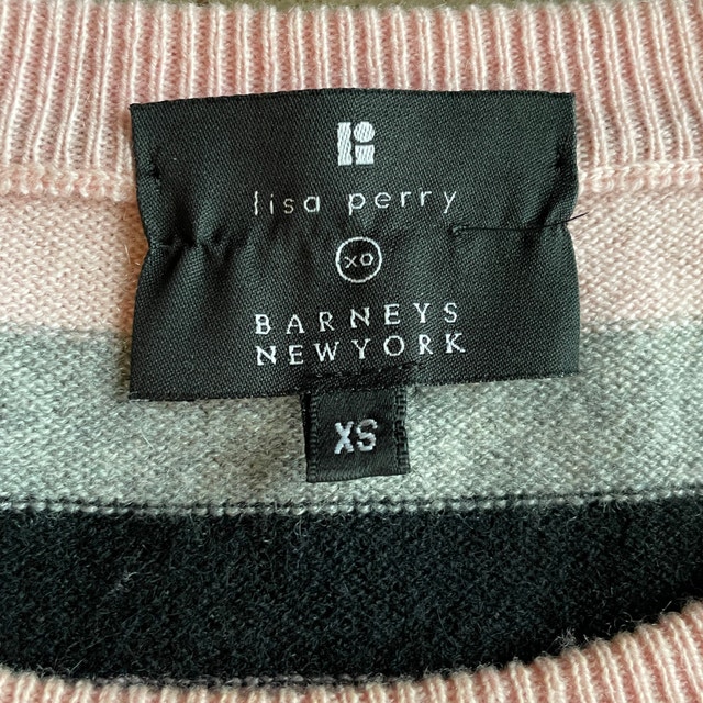 Lisa Perry Barneys New York Cashmere Hello Goodbye Sweater-XS - photo 2