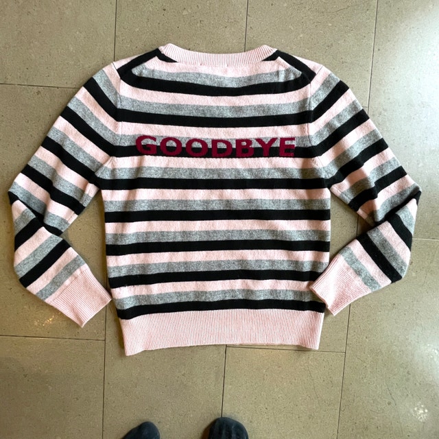 Lisa Perry Barneys New York Cashmere Hello Goodbye Sweater-XS - photo 3