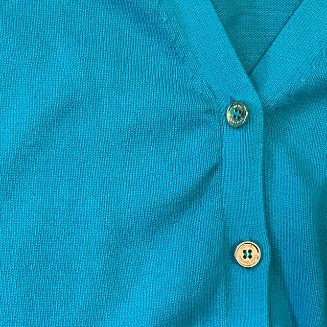 Michael Kors Milos Blue Crop Sweater - Size Small - photo 5