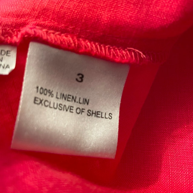 Nougat London Coral 100% Linen Tunic with Gold Stitching-MED/LGE - photo 5