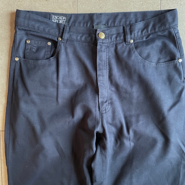 Vintage 90's ESCADA Sport Navy Blue Pants - Size 12 - photo 2
