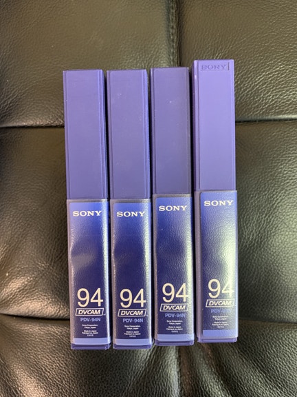 Various Sony DVCam Tape stock 94, 124 minute - NEW