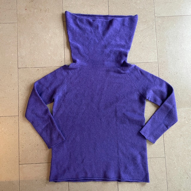 Vivian Shyu Purple Cowl neck Sweater-Small-Made in Italy - photo 3