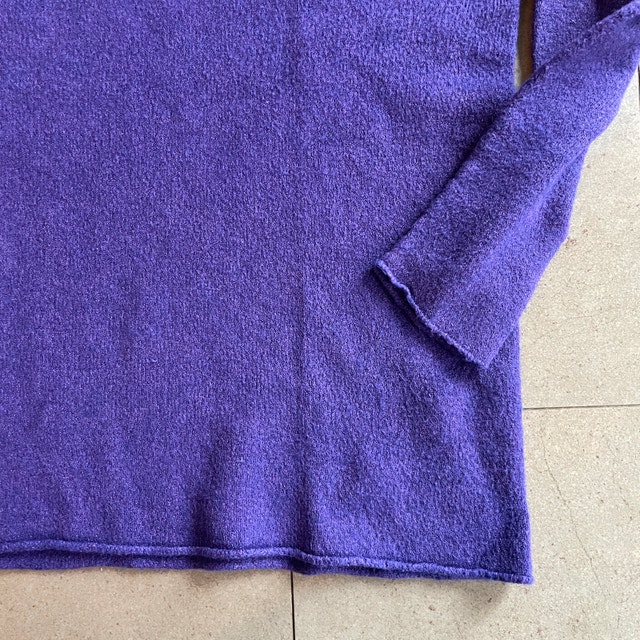 Vivian Shyu Purple Cowl neck Sweater-Small-Made in Italy - photo 4