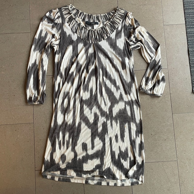 Max Mara Weekend Mini Shift Dress Brown/Beige - Small
